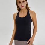 NWT 2020 Sports Yoga Tank Women's Summer Quick Dry Thick Material With Super Quality Sleeveless Shirt Gym Tank Tops Size XS-XL