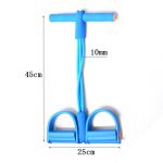 4 Tubes Strong Fitness Yoga Resistance Bands Latex Pedal Exerciser Women Men Sit Up Pull Ropes Yoga Fitness Home Sport Equipment