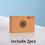 Amyoga Natural Cork Yoga Brick Block Sports Fitness Body Shaping Gym Exercise auxiliary